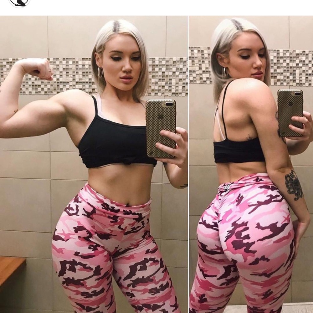 Celestial Bodiez Pink Leggings High-Waisted Stretch